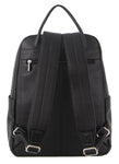 PIERRE CARDIN LEATHER BUSINESS BACKPACK - BLACK