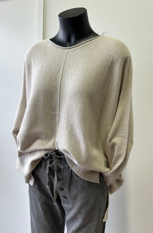 Suzy D Hope Melange Long Sweater - Beige