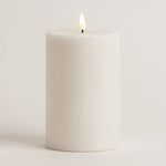 White Pillar LED Candle - Medium