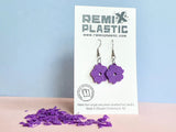 Poroporo Earrings - Purple