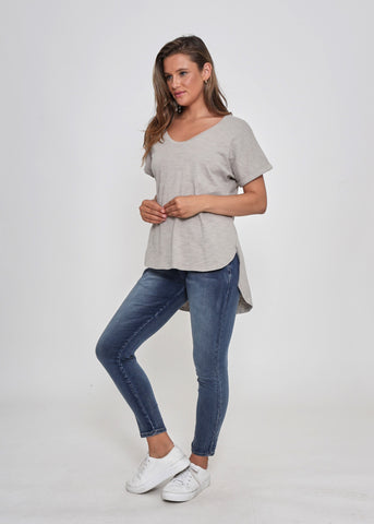 LEONI Ryder Cotton Tee - Toffee