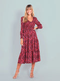 LEONI Phoenix Dress - Red Print