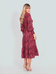 LEONI Phoenix Dress - Red Print