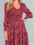 LEONI Phoenix Dress - Red Print