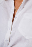 G7 Adele Linen Shirt - White