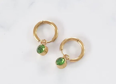 True - Gold with Green Gem