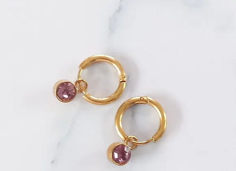 True - Gold with Pink Gem