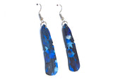 Tui Feather Earrings - Black/Blue