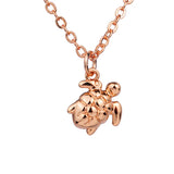 Turtles Necklace - Rose Gold