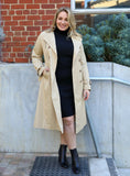 LEONI Trench Coat - Taupe