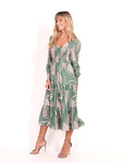 Phoenix Dress - Pink/Green