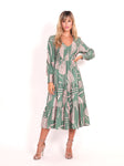 Phoenix Dress - Pink/Green