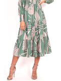 Phoenix Dress - Pink/Green