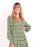 LEONI Phoenix Dress - Retro Green