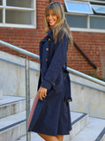 LEONI Trench Coat - Navy