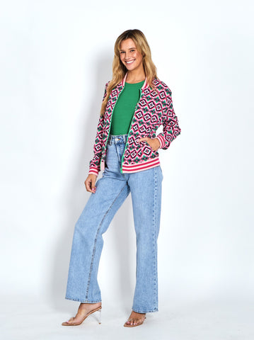 LEONI Celine Jacket - Retro Print