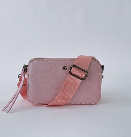 Emma Crossbody Bag - Metallic Pink