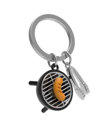 BBQ & Tongs Keychain