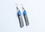 Kokako Feather Earrings - Blue