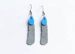 Kokako Feather Earrings - Blue