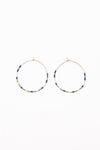 Stilen Maddi Hoop Earrings - Blue