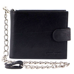 Pierre Cardin Men's Wallet with Chain - Black