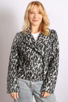 Sabena Animal Print Biker Jacket