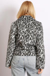 Sabena Animal Print Biker Jacket