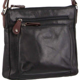 MILLENI BLACK/CHESTNUT NAPPA LEATHER HANDBAG