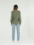 LUCY SWEATER - KHAKI - clearance