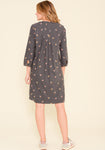 BRAKEBURN SQUIRREL CORD SMOCK DRESS