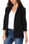 LIVERPOOL BOYFRIEND BLAZER WITH PRINCESS DARTS - BLACK