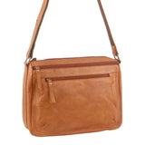 MILLENI NAPPA LEATHER HANDBAG - COGNAC