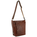 MILLENI CHESTNUT NAPPA LEATHER HANDBAG