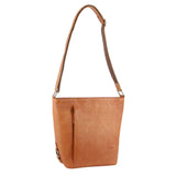 MILLENI COGNAC NAPPA LEATHER HANDBAG