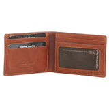 PIERRE CARDIN SOFT ITALIAN LEATHER MENS WALLET - COGNAC