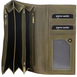 PIERRE CARDIN OLIVE LEATHER WALLET