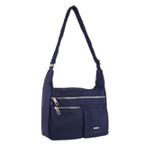 PIERRE CARDIN NAVY NYLON TRAVEL BAG