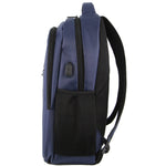PIERRE CARDIN BUSINESS AND TRAVEL BACKPACK WITH USB PORT - NAVY